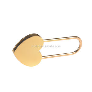 Ivoduff 45x100mm लंबे समय हथकड़ी के साथ दिल के आकार का ताला प्यार ताला कुंजी प्यारा फैंसी दरवाजा ताला सामान के लिए सूटकेस - Product Image 3