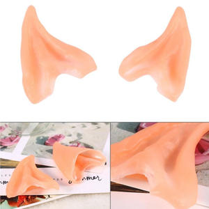 Aksesoris Cosplay Telinga Peri Elf, Telinga Palsu Prostetik Lateks Lembut, Topeng Pesta Halloween - Product Image 6
