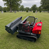 Tondeuse télécommandée sur chenilles pour le désherbage des talus, les travaux paysagers et la coupe de l'herbe sur les pentes agricoles 1200mm