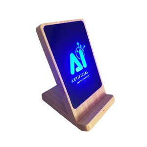 Yingji biểu tượng tùy chỉnh 15W <span class=keywords><strong>Qi</strong></span> nhanh chóng sạc Pad Loại C điện thoại di động sạc không dây chủ với LED Light Up Logo - Product Image 5