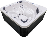 Spa de luxe extérieur pour 6 personnes, en acrylique, avec jets de massage hydrothérapeutiques et éclairage LED, pour centre de spa à domicile