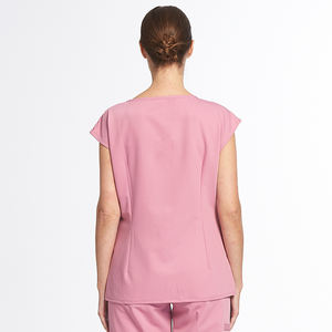 Blusa de verão sem mangas para mulheres, blusa confortável para enfermeiras e esteticistas, roupa de trabalho para salão de beleza hospitalar, blusa feminina para mulheres - Product Image 4