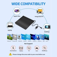 Lecteur-graveur de Blu-ray 3D haute vitesse en gros, graveur externe de Blu-ray pour PC, lecteur de Blu-ray 4K, graveur de disques Blu-ray
