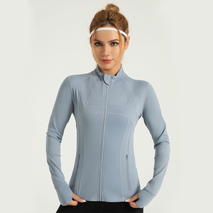 2025 nuevas mujeres Yoga deportes abrigo de manga corta talla grande pulgar agujero cremallera apretado ligero transpirable correr ropa deportiva chaqueta - Product Image 4