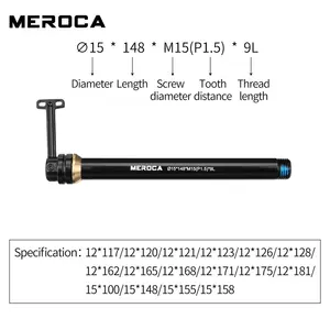 Axe traversant pour vélo <span class=keywords><strong>de</strong></span> route et <span class=keywords><strong>VTT</strong></span> ultra-léger en alliage d'aluminium 12/15 mm, à dégagement rapide, axe caché, axe traversant pour <span class=keywords><strong>roue</strong></span> <span class=keywords><strong>de</strong></span> vélo à dégagement rapide - Product Image 5