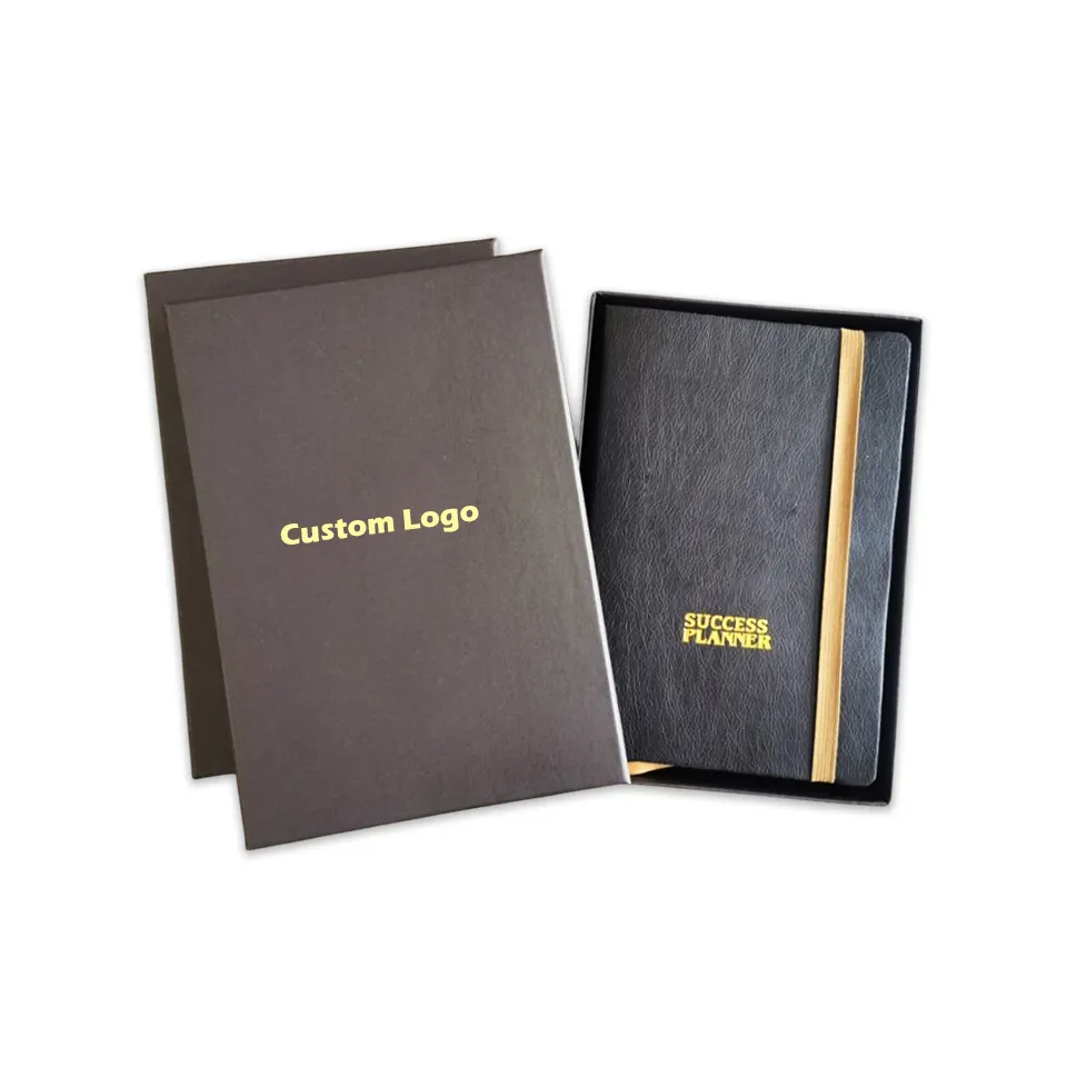 Học tập hàng ngày kế hoạch Nhật Ký bìa cứng Linen cotton quần áo PU Leather Bìa máy tính xách tay tái chế chính hãng Tạp Chí da