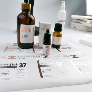 Boîte pliante personnalisée dorée, autocollants argentés étanches en fer froid or rose pour huiles essentielles, sprays et médicaments, étiquettes privées - Product Image 2