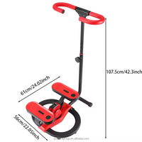 Appareil de fitness portable multifonction pour la maison, machine de torsion des jambes et de la taille, stepper écologique antidérapant en métal manuel QN QNMS
