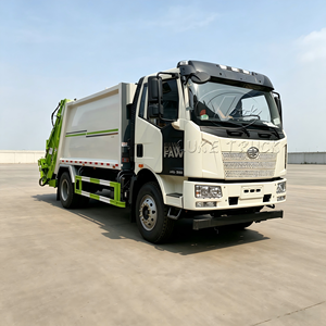Hot Sale FAWJ6 Compressed Garbage Truck 4x2 12/14CBM Hydraulic Rear Loader Waste Compactor Truck Euro 5 Euro 6 LHD RHD Municipal - Product Image 1