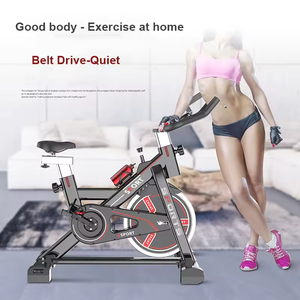 Bicicleta estática de acero de alta resistencia para ciclismo indoor con pantalla LCD (tiempo y frecuencia cardíaca), volante de inercia de 6 kg, magnética, para uso doméstico. - Product Image 5