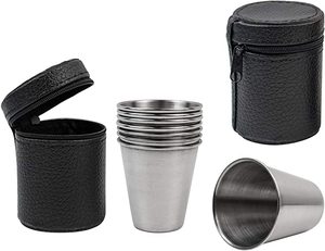 Vente en gros de verres à liqueur incassables en métal imprimés personnalisés tasse en acier inoxydable <span class=keywords><strong>petit</strong></span> <span class=keywords><strong>verre</strong></span> à <span class=keywords><strong>vin</strong></span> à liqueur - Product Image 6