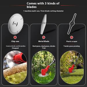 Tondeuse à gazon électrique sans fil rechargeable, multifonctionnelle, industrielle, pour usage domestique, avec fonction de désherbage au lithium - Product Image 4