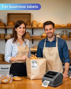 <span class=keywords><strong>Imprimante</strong></span> d'étiquettes thermiques Phomemo D530 PRO 4x6 avec Ethernet/USB, 300 DPI, vitesse d'impression de 72 ppm, pour les petites entreprises, le bureau à domicile, fabriqué en Chine - Product Image 6
