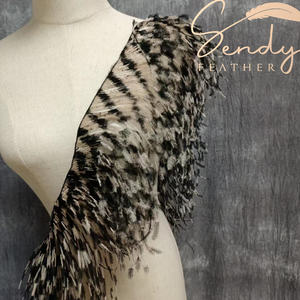 Bordura di Piume di Struzzo da Cucire <span class=keywords><strong>Frange</strong></span> Piume Spogliate Nastro di Pizzo per Abiti Tessuti Cappelli e Costumi - Product Image 2