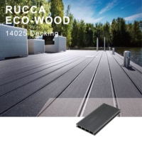Planches de terrasse synthétiques en composite WPC contemporaines pour l'extérieur RUCCA, revêtement de sol en PE, meilleur bois pour les terrasses, planches de terrasse, teck synthétique