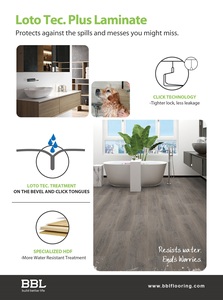 Suelo <span class=keywords><strong>Laminado</strong></span> de Madera <span class=keywords><strong>Parquet</strong></span> HDF de 8mm y 10mm con Sistema de Clic CARB2 Resistente al Agua - Product Image 3