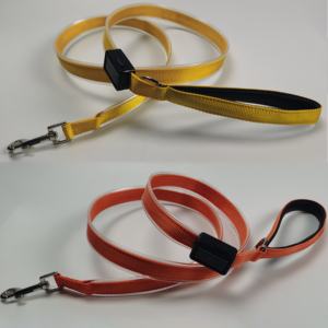 यूएसबी रिचार्जेबल पालतू लीश सुरक्षा चमक प्रति घाव 5 फुट नीयन लाइट अप डॉग ल्यू/पैडल्ड हैंडल चूना - Product Image 5