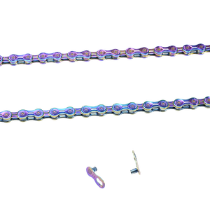 Sumc Regenboog Fietsaccessoires Sx12el Ketting 126l <span class=keywords><strong>12</strong></span> <span class=keywords><strong>Speed</strong></span> Half Holle Fietsketting <span class=keywords><strong>12</strong></span> S Mtb/Racefiets - Product Image 6