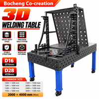 Kit de table de soudage modulaire 3D en acier Q355 et fonte HT300 avec surface nitrurée, nouveaux accessoires de serrage et de broches pour une installation rapide