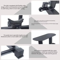 Nueva Plataforma de Remo en Forma de T de Metal, Soporte Multifuncional Integrado para Entrenamiento de Espalda y Remo, Uso Comercial, 300 kg