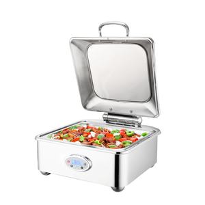 Sunnex Venice-Plato de frotamiento eléctrico de tamaño 2/3, 230V, pantalla digital, temperatura, acero inoxidable, 304 5,5 l, calentador de alimentos - Product Image 1