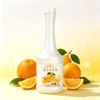 1kg Konsentrat Jeruk Komersial, 70% Jus Buah Asli, 6 Kali Lipat Dapat Dicairkan untuk Bubble Tea & Minuman
