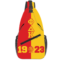 Bolso de pecho personalizado Sigma Gamma Rho con letras griegas, mochila deportiva de viaje, bandolera, regalo de hermandad unisex, a la moda y casual