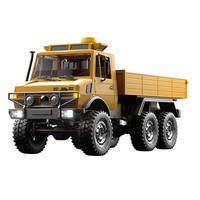Véhicule de transport RC ESC 1/12 à six roues motrices tout-terrain, vitesse de 15 km/h, télécommande 2,4 GHz, camion tout-terrain avec éclairage