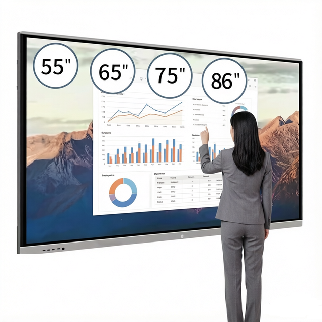 86-inch Outdoor Full Color 16:9 Infrared Touch Frame 10-Point Precision Touch Interactive Electronic Whiteboard Large Screen