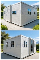 Annexe de jardin pour maison d'hôtes, garantie 3 ans, maison conteneur extensible 20Ft 30Ft 40Ft, 3 chambres, 2 salles de bain, petit bungalow isolé