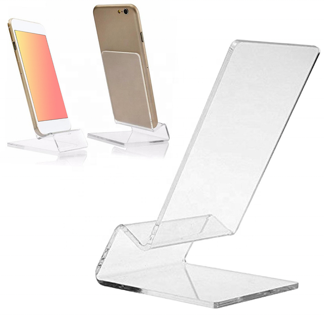 Acrylic Foldable Portable Modern Eco-Friendly Mobile Phone Display Stand with Storage