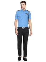 Écussons personnalisés à manches courtes pour hommes, uniformes d'officier et de garde, chemises de sécurité pour hommes