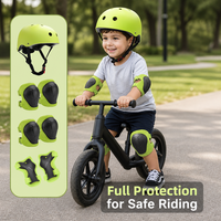 Ensemble de protection sportive pour enfants 6/7-en-1, coque rigide en ABS épaissie, genouillères, coudières et protège-poignets ultra-légers pour le cyclisme