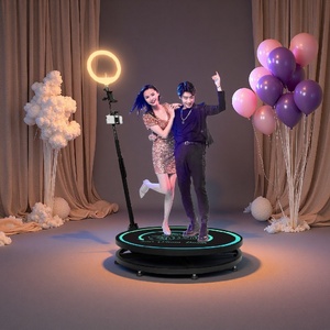 GT GT-<span class=keywords><strong>360</strong></span>-3 xoay <span class=keywords><strong>360</strong></span> Photo Booth điện thoại thông minh iPad SLR máy ảnh không dây điều khiển từ xa hát nhảy múa trực tiếp in ngay lập tức - Product Image 3