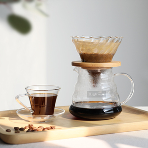 Highwin chịu nhiệt không cần giấy cao thủy tinh Borosilicate cà phê nhỏ giọt cà phê Lọc nón - Product Image 2