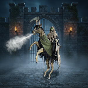 Decoración de Halloween: Gran Caballero sin Cabeza Eléctrico con Inducción para Casa Embrujada y Parque de Atracciones - Product Image 3