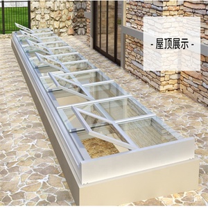 Ventana eléctrica motorizada de doble acristalamiento, perfil de aluminio para balcón, ventanas de techo, <span class=keywords><strong>claraboya</strong></span> - Product Image 6