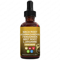 Complément Alimentaire Liquide de Maca à Marque Blanche avec Extrait de Racine de Maca et Gouttes Liquides d'Ashwagandha pour Adultes – Entièrement Naturel, Fabrication en Usine