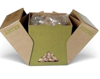 Boîte d'emballage en carton ondulé avec poignée, logo personnalisé, taille sur mesure pour l'emballage d'écouteurs électroniques, vente en gros