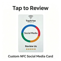 Carte intelligente NFC en PVC avec puces 213, 215, 216, 13,56 MHz, étanche, pour cartes de membre professionnelles, 1 Ko, partage de liens de réseaux sociaux