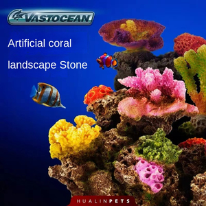 Ornement de récif corallien en résine plastique peinte aux couleurs vives, sans danger <span class=keywords><strong>pour</strong></span> les aquariums d'<span class=keywords><strong>eau</strong></span> salée et d'<span class=keywords><strong>eau</strong></span> <span class=keywords><strong>douce</strong></span> - Product Image 3
