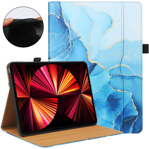 Cao cấp PU da kinh doanh <span class=keywords><strong>Folio</strong></span> đứng thông minh trường hợp máy tính bảng cho New <span class=keywords><strong>iPad</strong></span> <span class=keywords><strong>Pro</strong></span> 11 inch với dây đeo tay TPU - Product Image 1