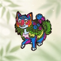 Épinglette Gothique Scintillante en Émail – Conception Personnalisée, Prix Abordable, Qualité Supérieure – Badge Métallique à Revers, Broche, Texte Personnalisé, Épinglette de Collection, Cadeau