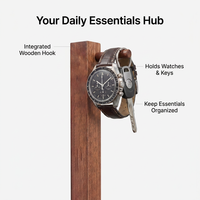 Lampe de bureau en bois minimaliste avec synchronisation musicale RGB, lumière LED magnétique, support pour casque, organisateur de rangement de bureau, chambre à coucher, bureau