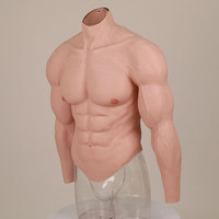 Traje Musculoso para Crossdressing, Drag King, Cosplay, Disfraz Masculino Realista de Silicona con Brazos Esculpidos para Fiesta de Halloween