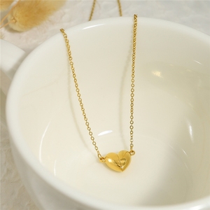 Collar de <span class=keywords><strong>Pareja</strong></span> con Colgante de Corazón Personalizado <span class=keywords><strong>en</strong></span> Acero Inoxidable con Baño PVD y Cadena, Regalo <span class=keywords><strong>para</strong></span> Mujer <span class=keywords><strong>en</strong></span> San Valentín - Product Image 4