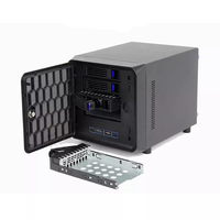 Promo Harga Pengiriman Cepat Casing Server 4 Bay Hot Swap Mini ITX Storage Nas dengan Pintu Depan