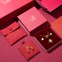 LBarley OEM Best-seller Boîte à bijoux avec logo personnalisé Boîte magnétique pour bague collier Boîte d'emballage pour bijoux