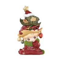 Figura Coleccionable POPMART DIMOO Oficial en Oferta, se Transforma en un Árbol de Navidad, Juguete de Moda Navideño, Regalo de Moda