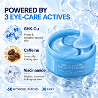 Masque pour les yeux GHK-Cu en gros, patchs hydrogel au peptide de cuivre, marque privée, fournisseur, distributeur, usine